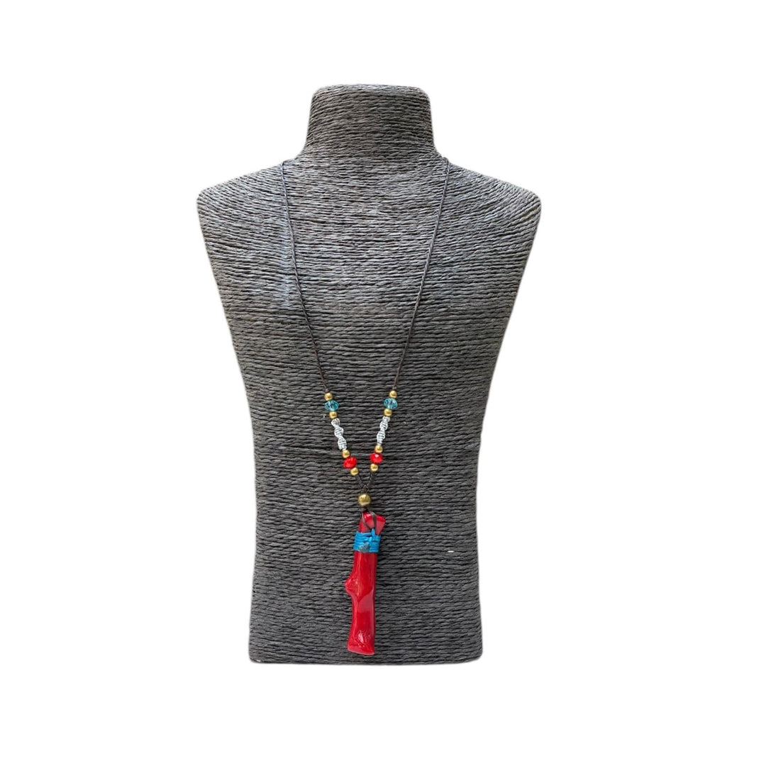 Collar Marari piedra roja CASONA DECO collares