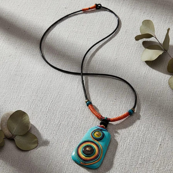 Collar Maya turquesa CASONA DECO collares