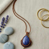 Collar piedra azul