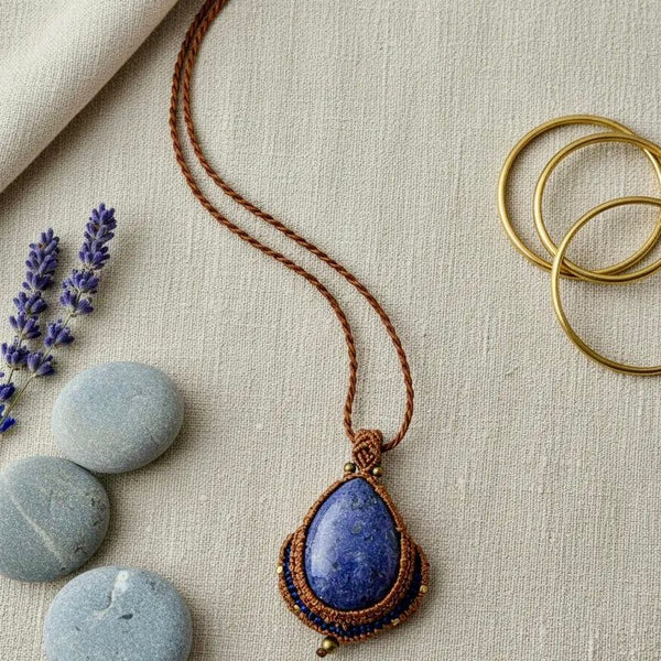 Collar piedra azul