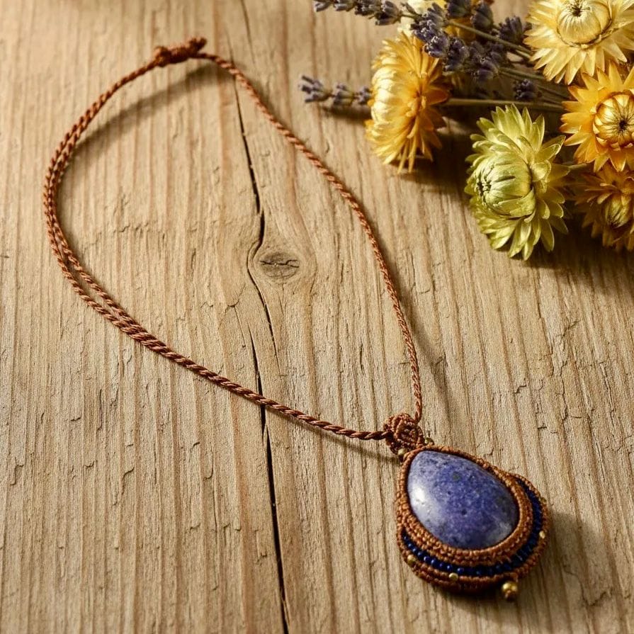 Collar piedra lila CASONA DECO collares