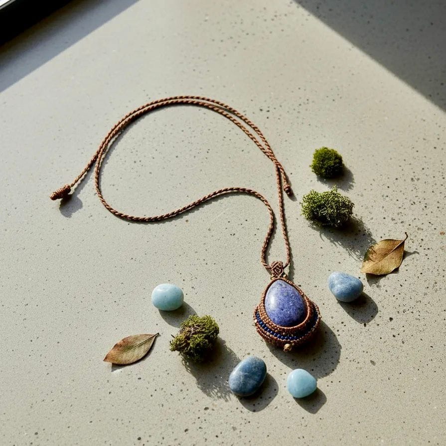 Collar piedra lila CASONA DECO collares