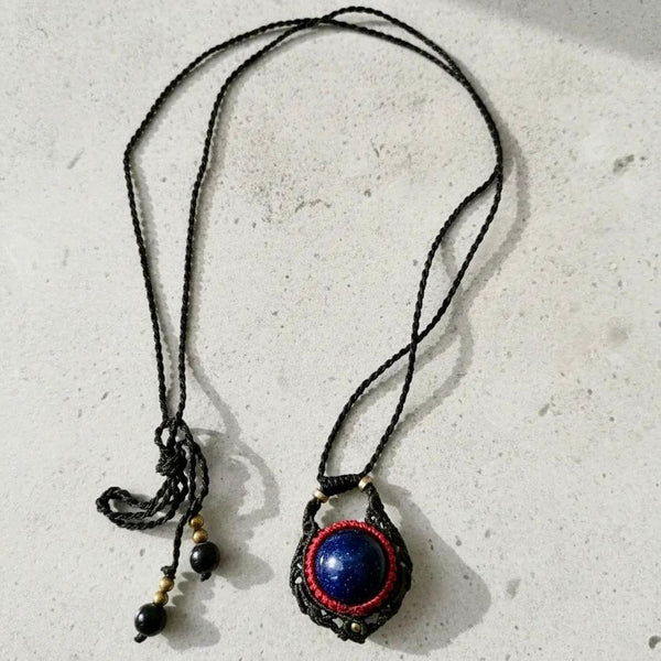 Collar piedra sol azul