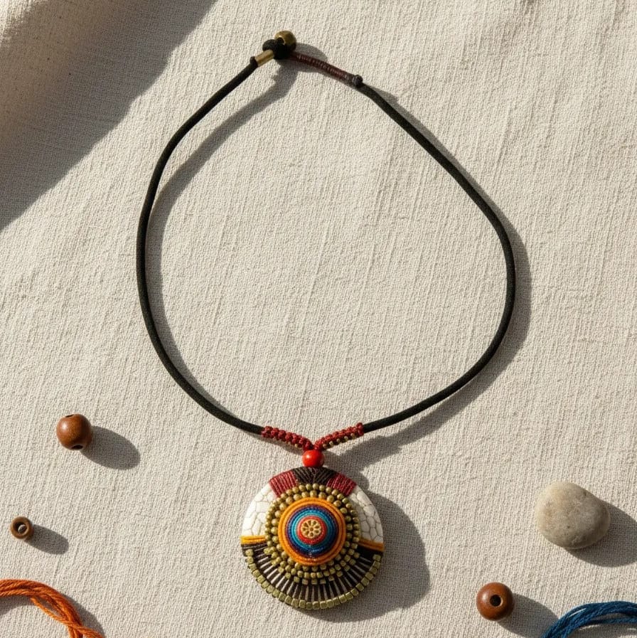 Collar Sunrise burdeo CASONA DECO collares