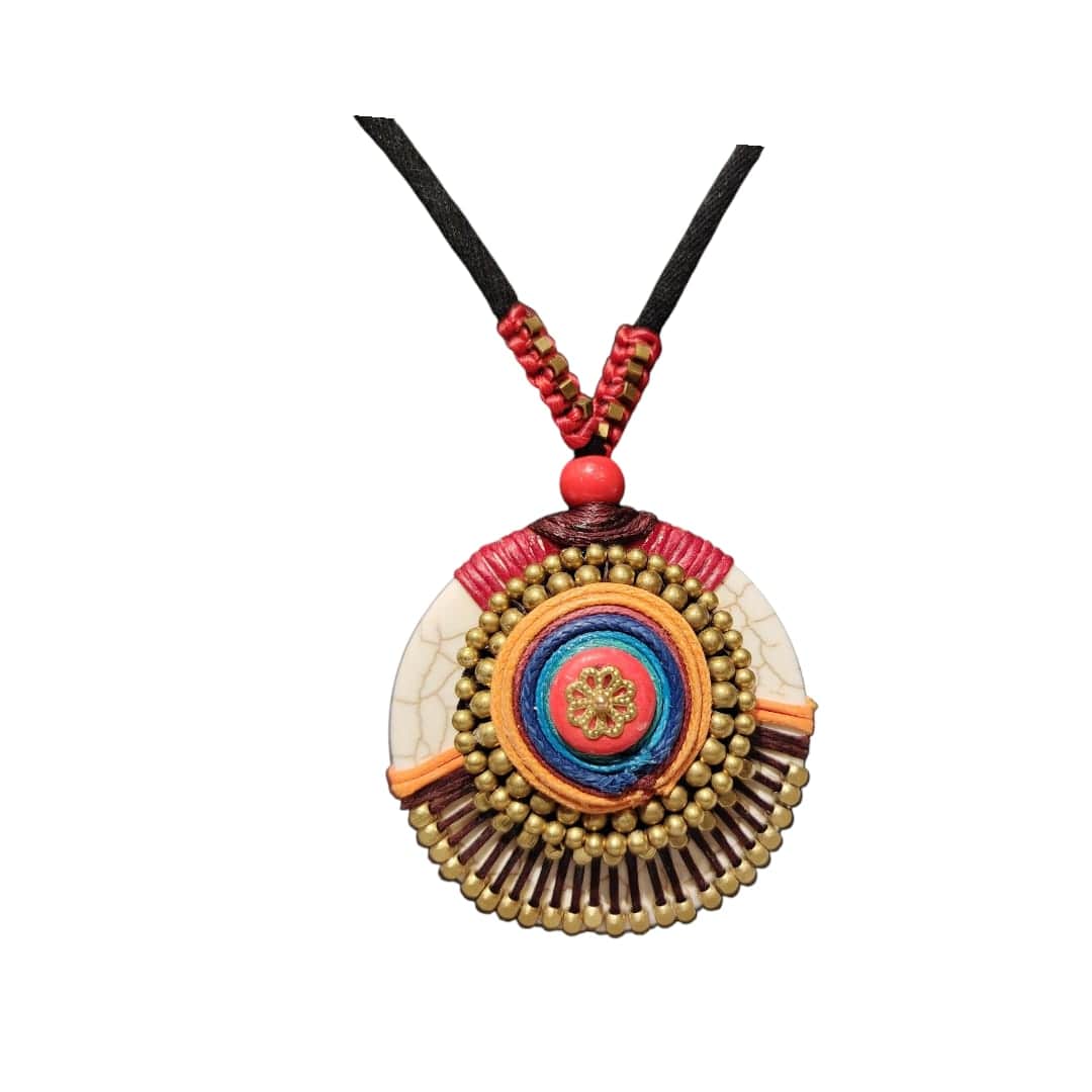 Collar Sunrise burdeo CASONA DECO collares