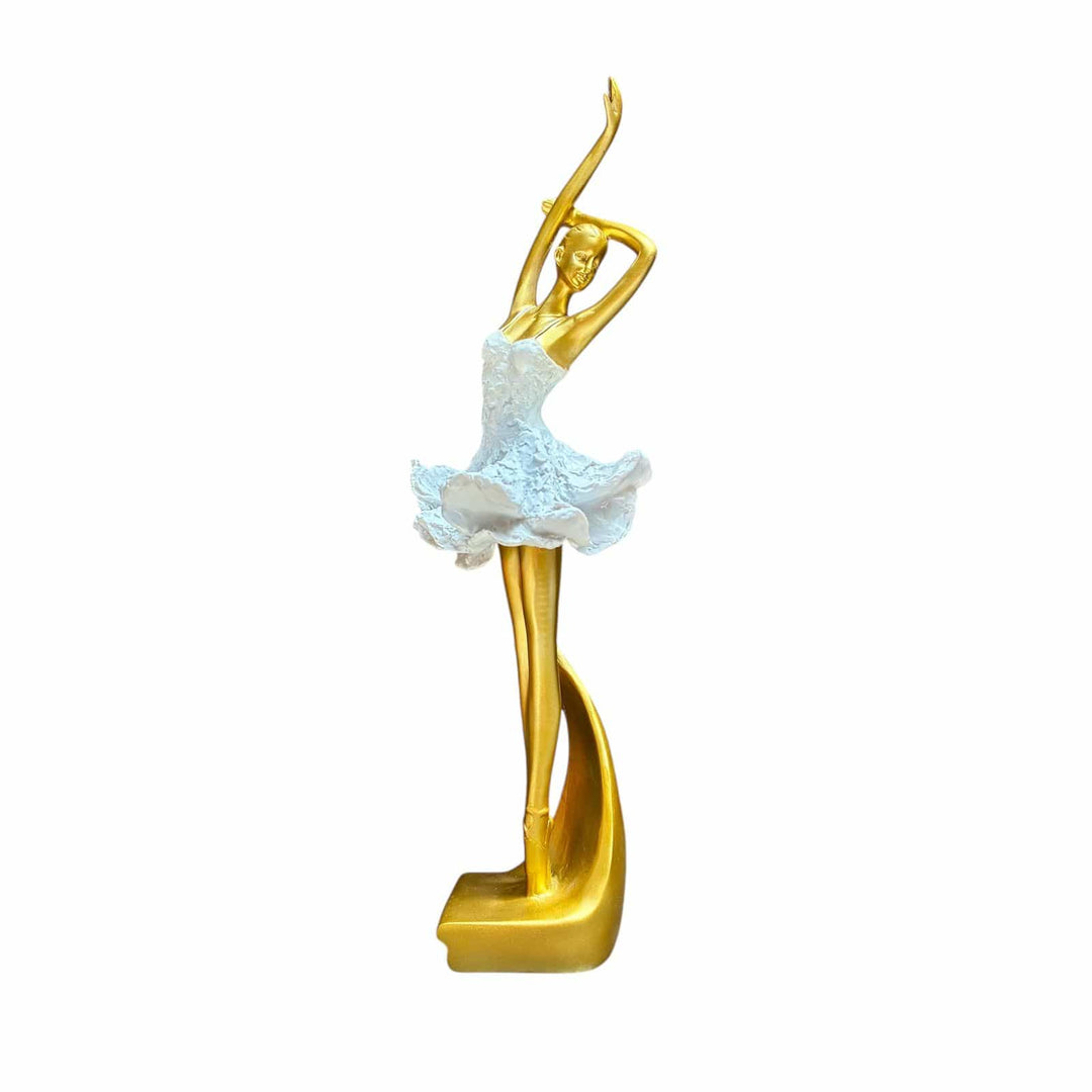Bailarina blanco con dorado CASONA DECO decoracion