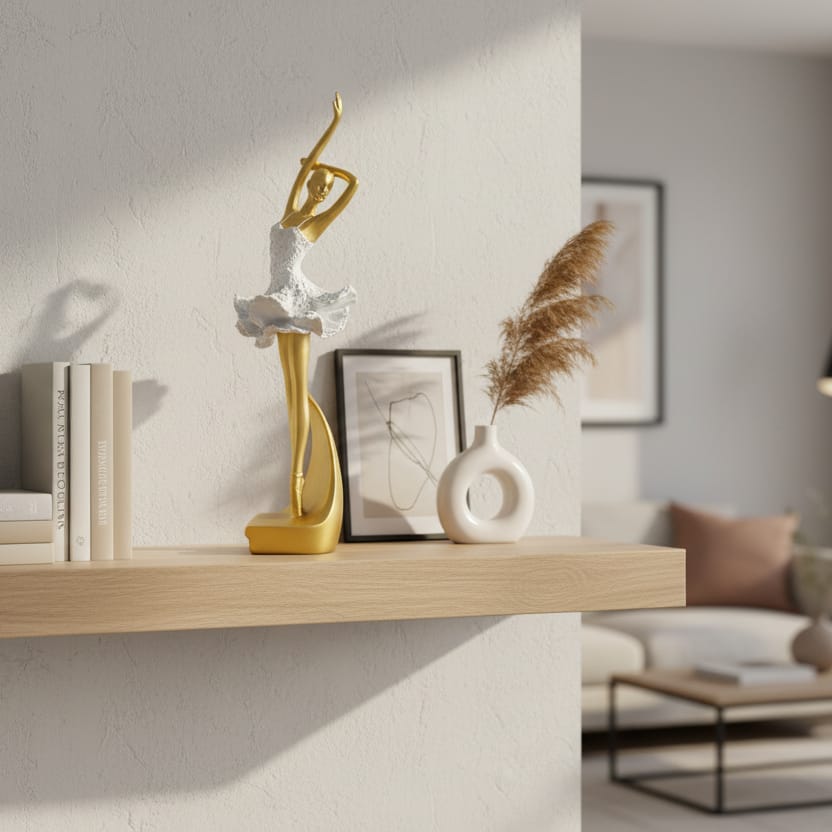 Bailarina blanco con dorado CASONA DECO decoracion