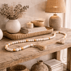 Borla delgada beige