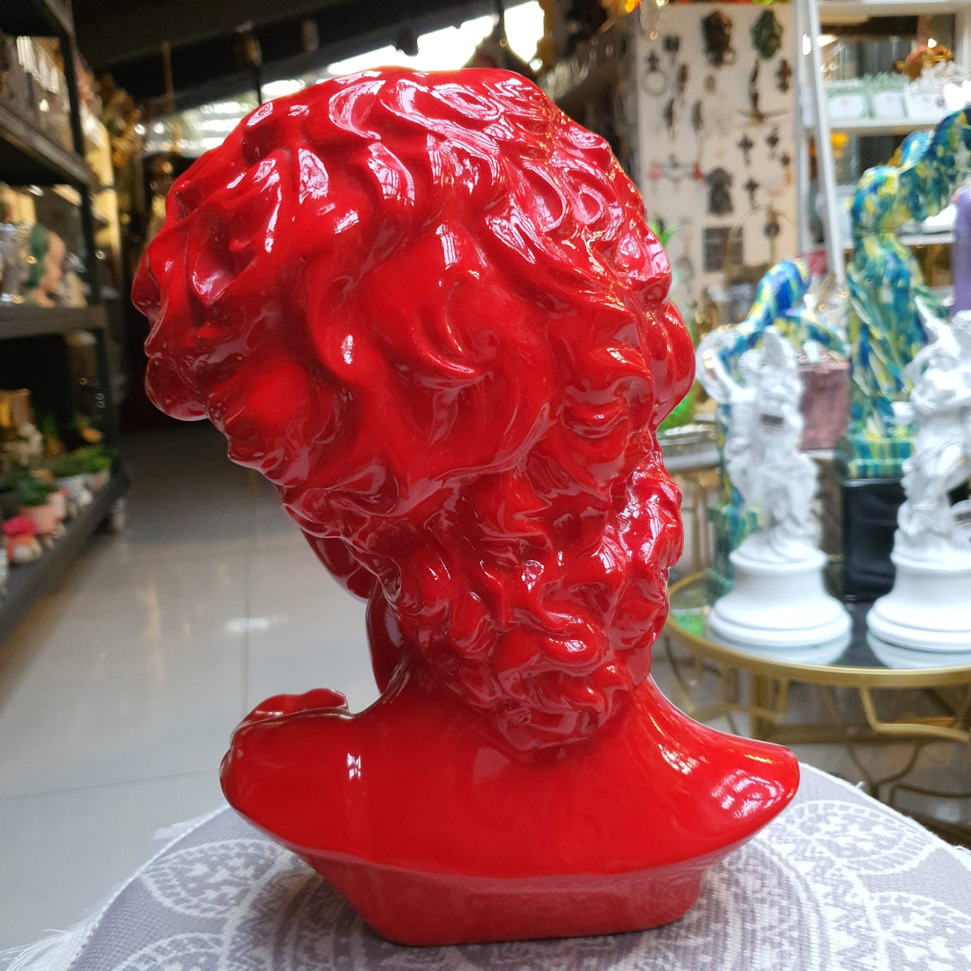 Busto David color Rojo CASONA DECO decoracion