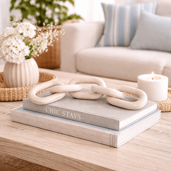 Adorno cadena 5 Eslabones Beige