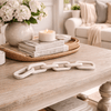 Adorno cadena beige 9 eslabones