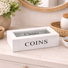Caja para monedas blanca