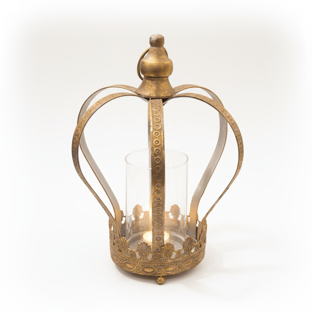 Corona Fanal Dorada CASONA DECO decoracion