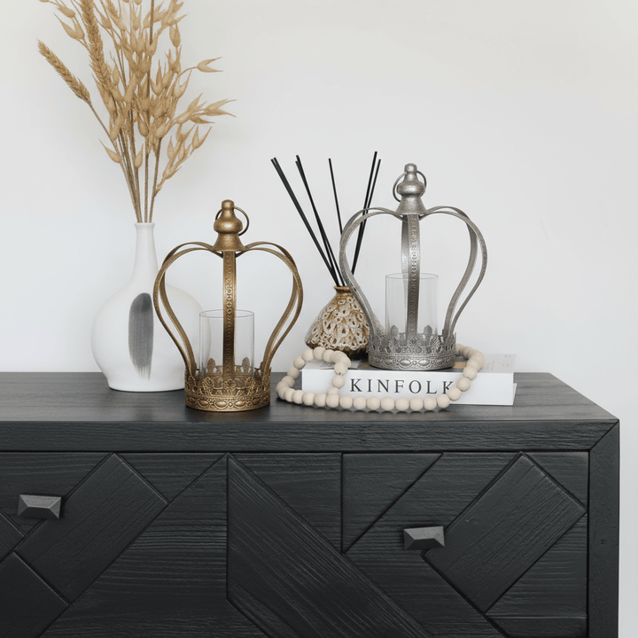 Corona Fanal Plateado CASONA DECO decoracion