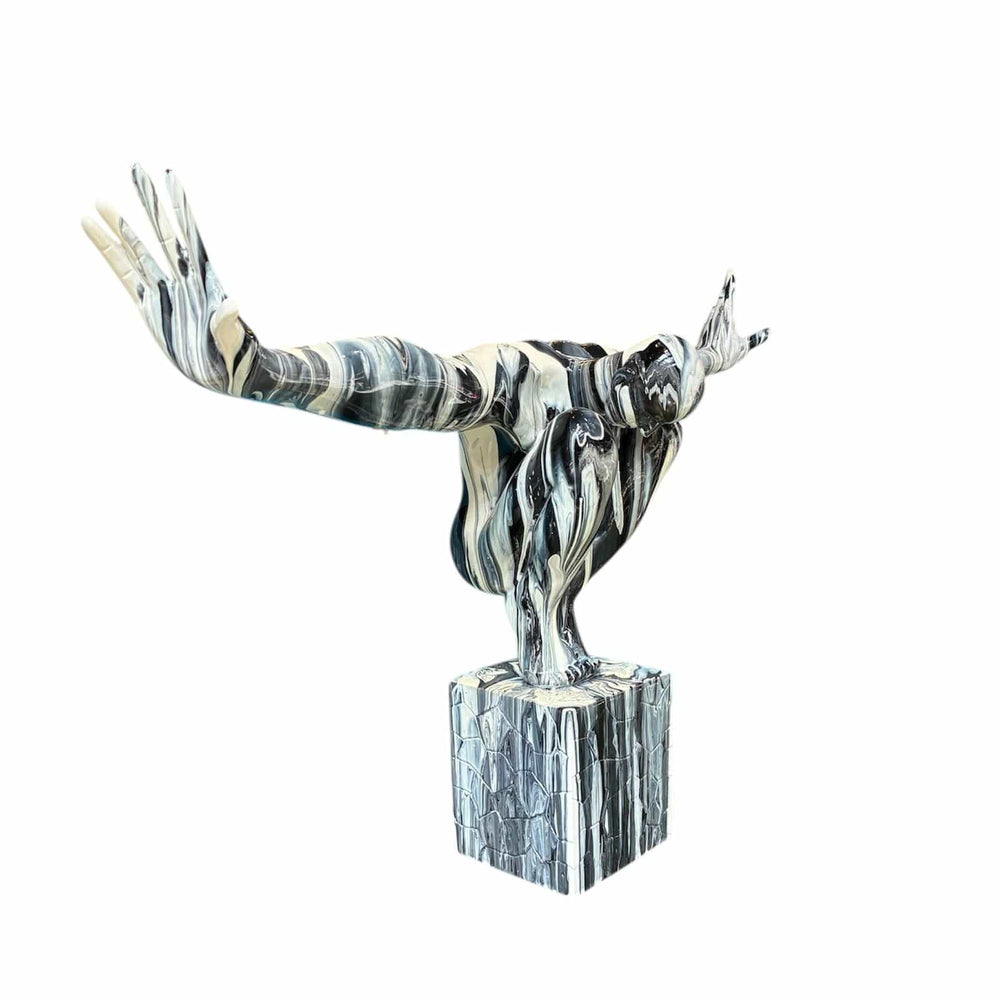 Escultura Nadador Gris CASONA DECO decoracion