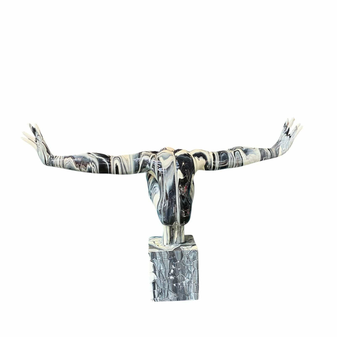 Escultura Nadador Gris CASONA DECO decoracion