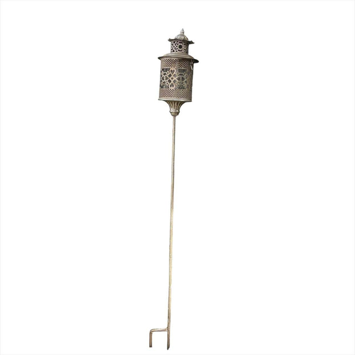 Fanal con Estaca Plateado CASONA DECO decoracion