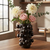 Florero Burbujas Negro