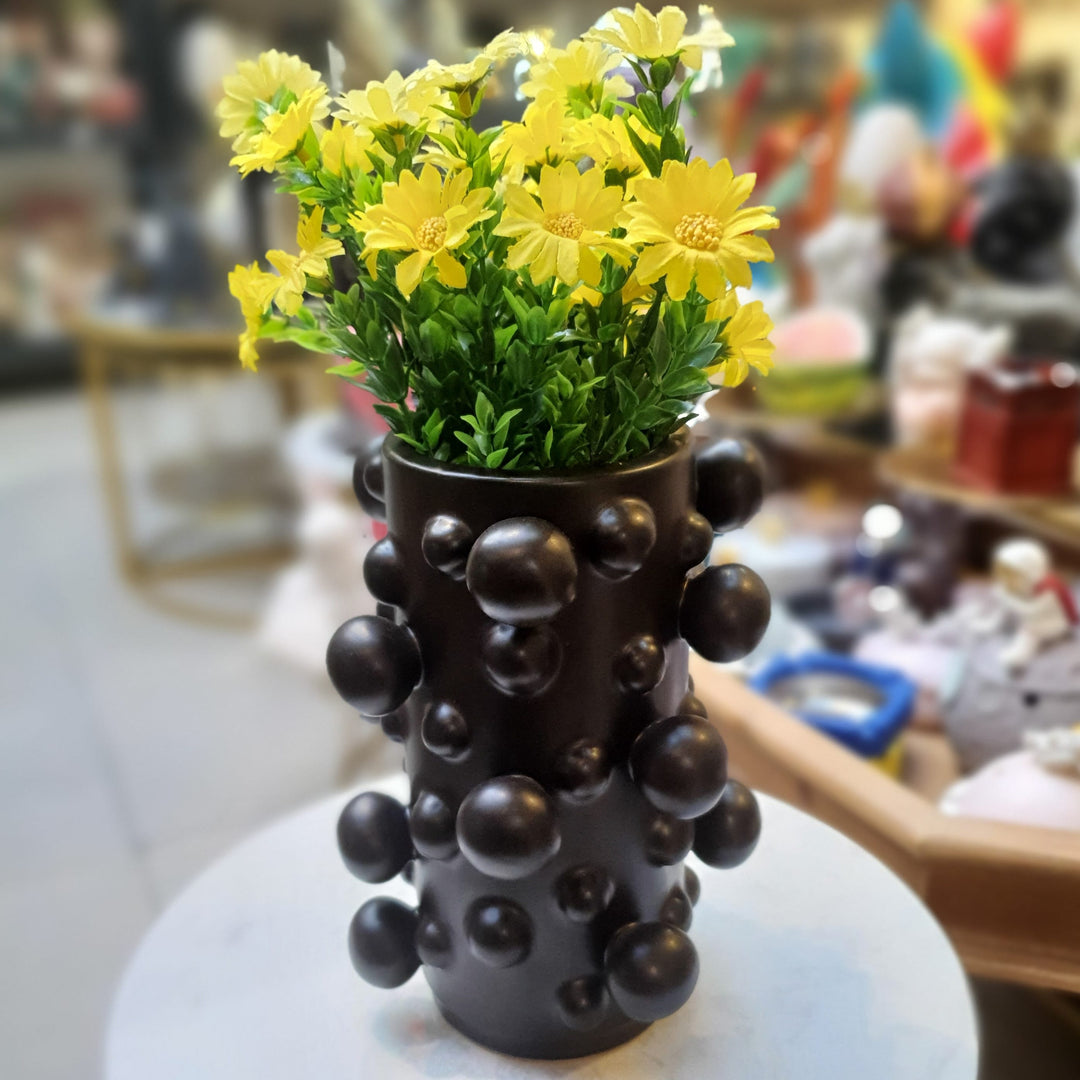 Florero Burbujas Negro CASONA DECO decoracion