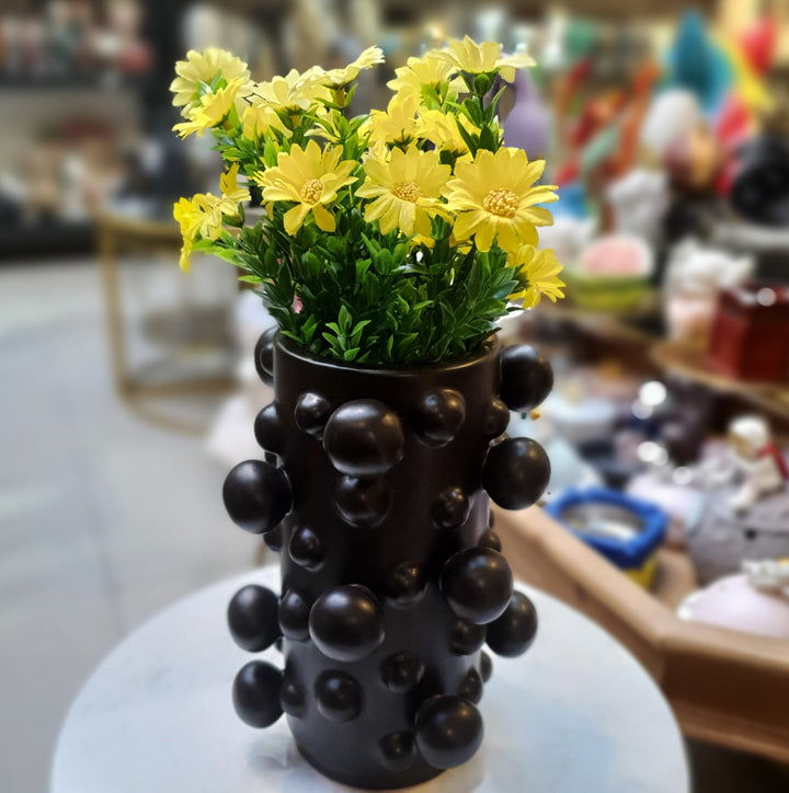 Florero Burbujas Negro CASONA DECO decoracion