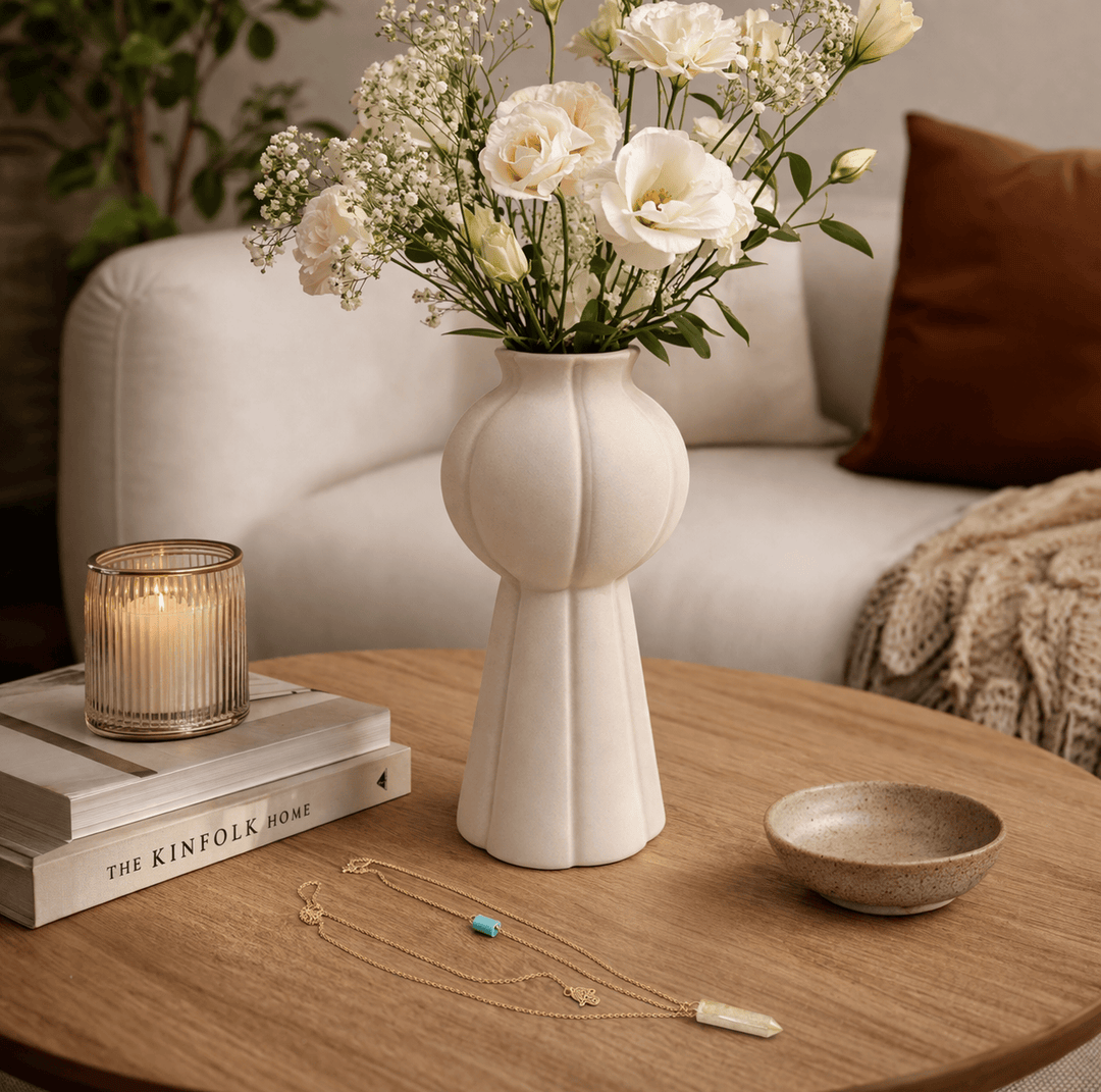 Florero Capullo Blanco L CASONA DECO decoracion