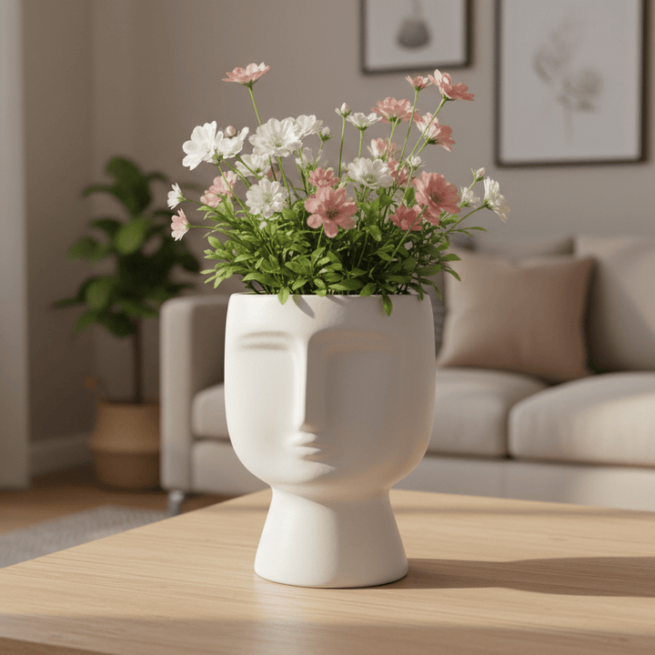 Florero Cara Blanca CASONA DECO decoracion