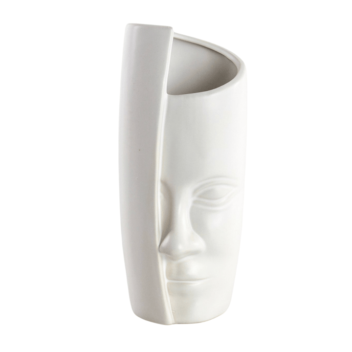 Florero Cara Larga blanco S CASONA DECO decoracion
