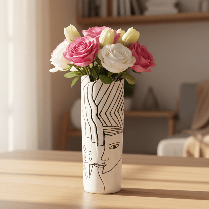 Florero Cara Linea CASONA DECO decoracion