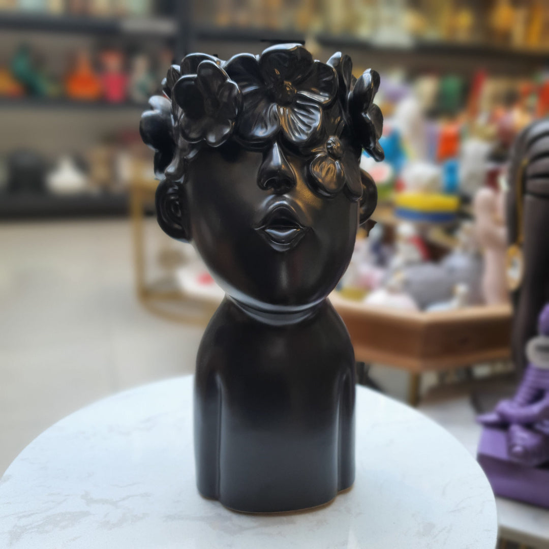 Florero Flores Beso Negro OUTLET CASONA DECO decoracion