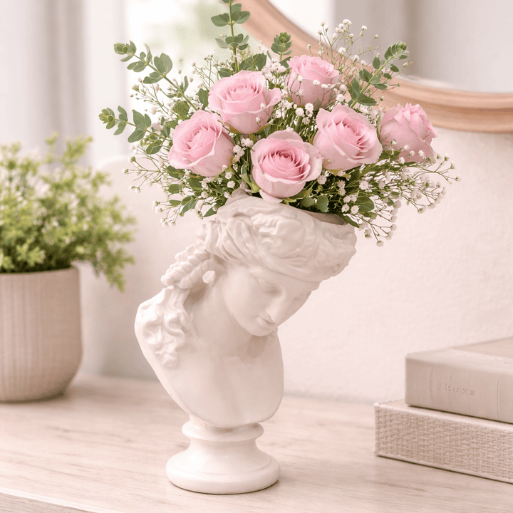Florero Hércules Blanco CASONA DECO decoracion