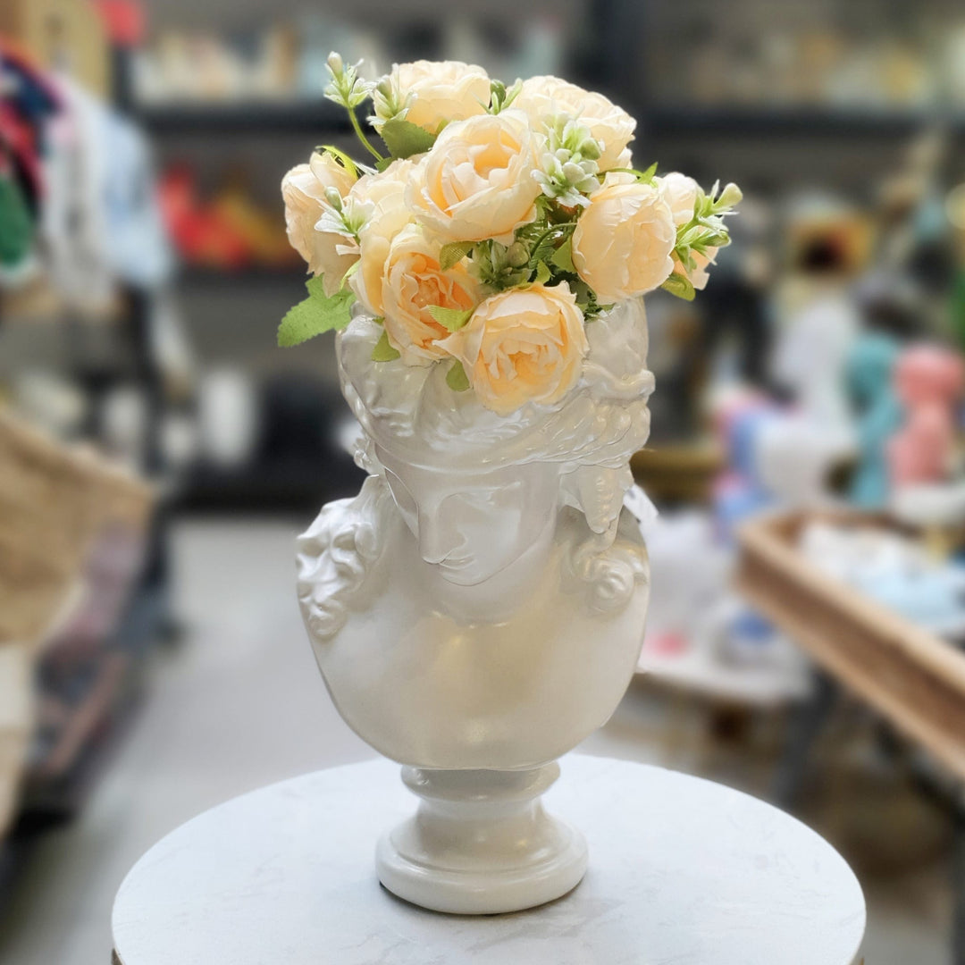 Florero Hércules Blanco CASONA DECO decoracion