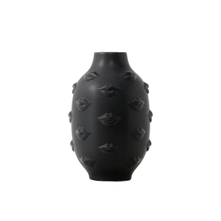 Florero Labios Negro CASONA DECO decoracion