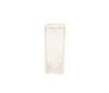 Florero Rectangular Borde Dorado S