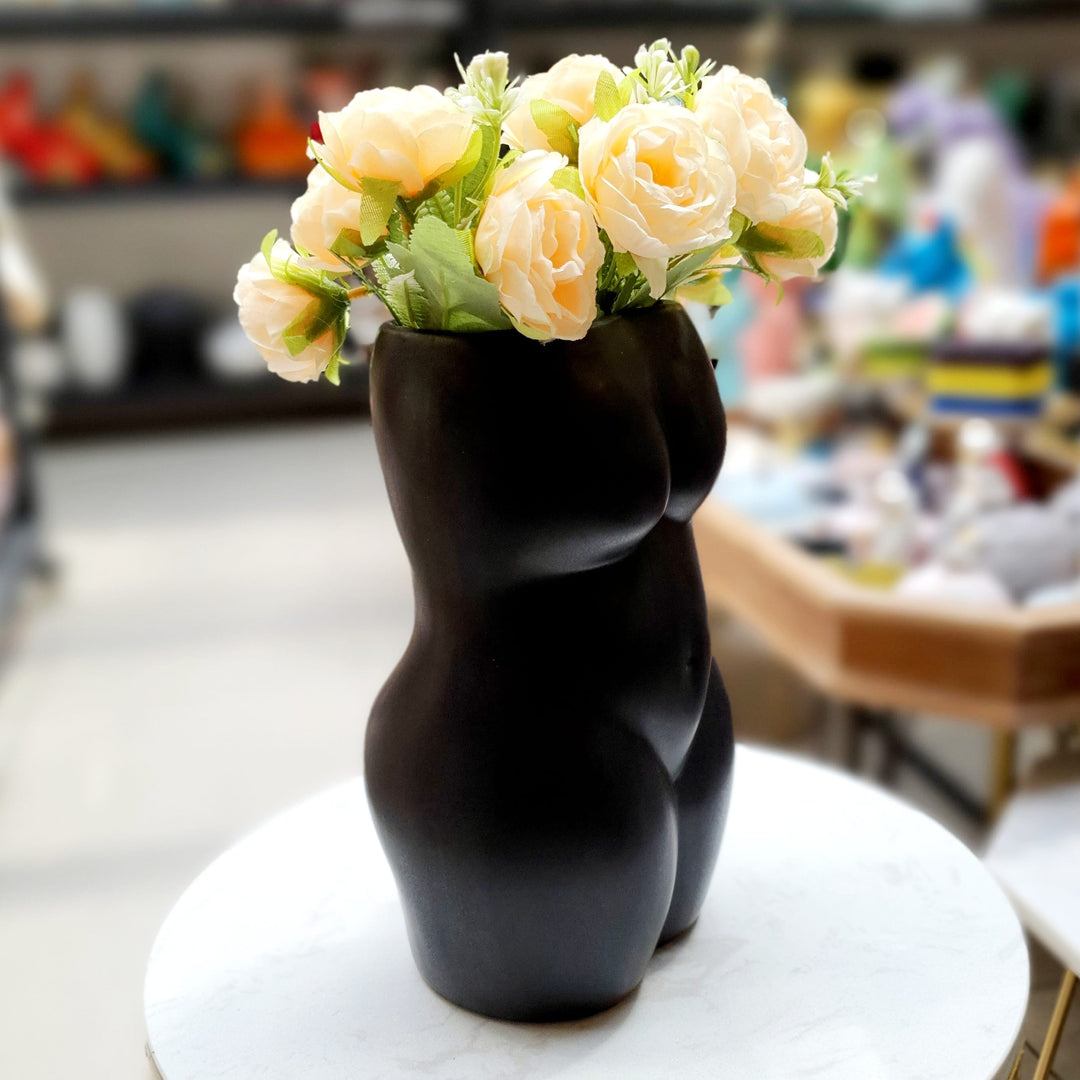 Florero Silueta Femenina Negro CASONA DECO decoracion