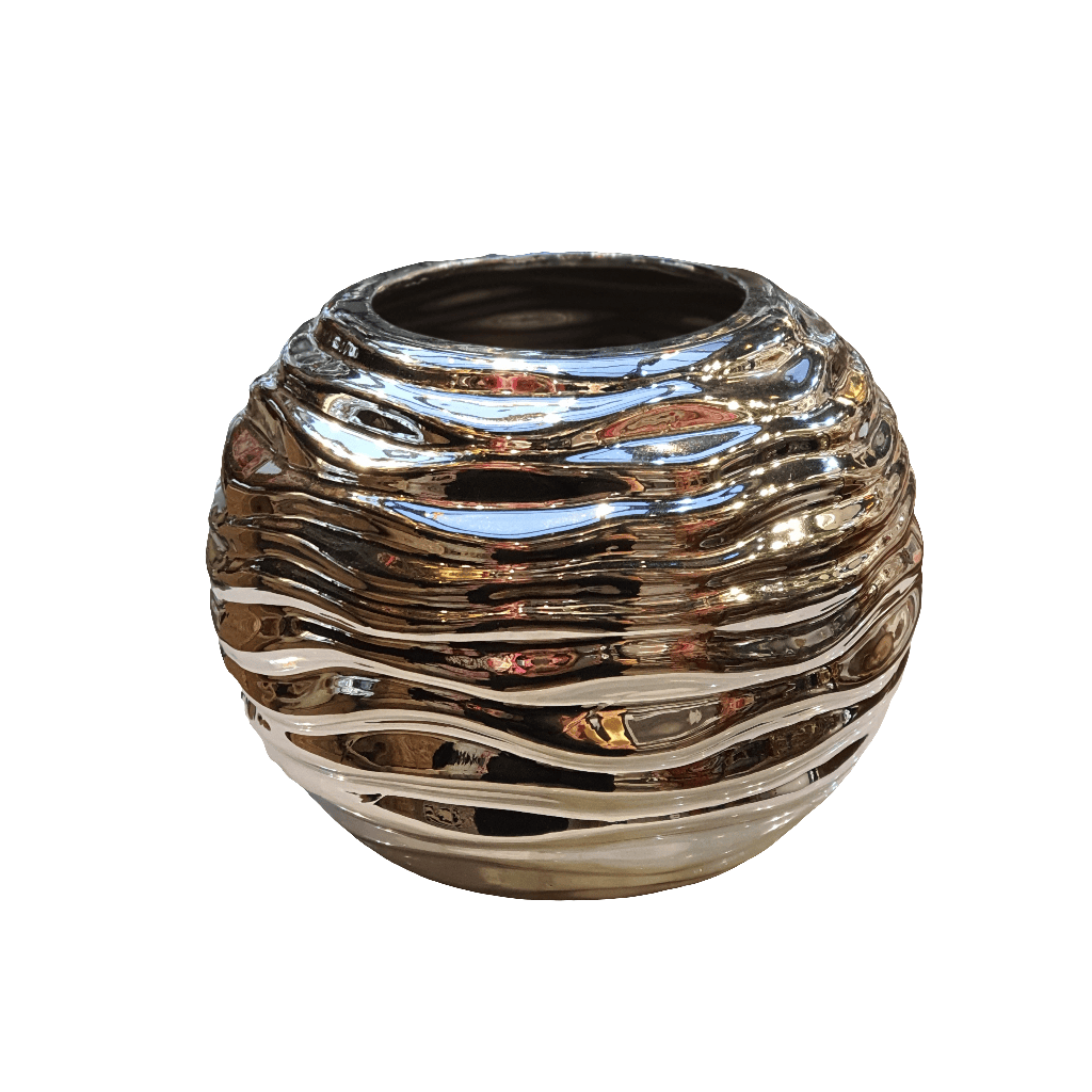Jarron Redondo Plata S CASONA DECO decoracion