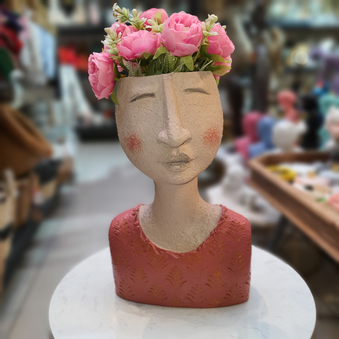 Maceta Cara Rosada CASONA DECO decoracion