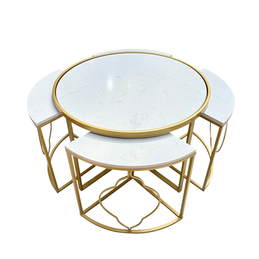 Mesa de centro marmolina - OUTLET CASONA DECO decoracion