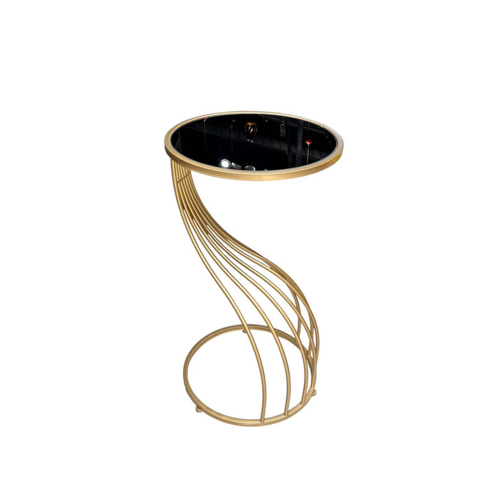 Mesa lateral espejo negro grande - OUTLET CASONA DECO decoracion