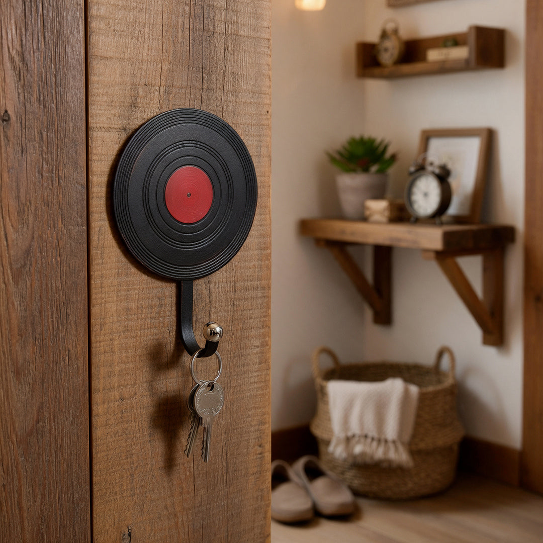 Percha Disco Negro CASONA DECO decoracion