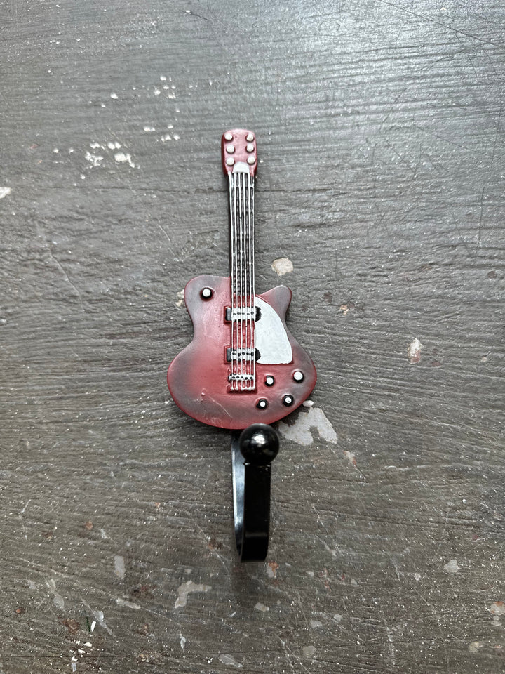 Percha Guitarra Burdeo CASONA DECO decoracion