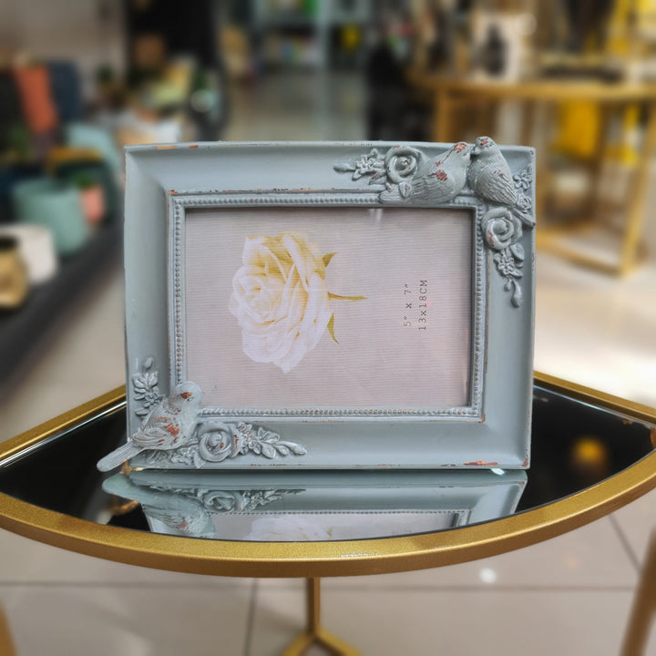 Portarretrato Pajaritos Rosas M CASONA DECO decoracion