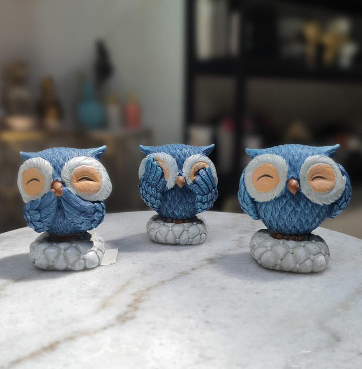 Set de Búhos Sabios Mini CASONA DECO decoracion