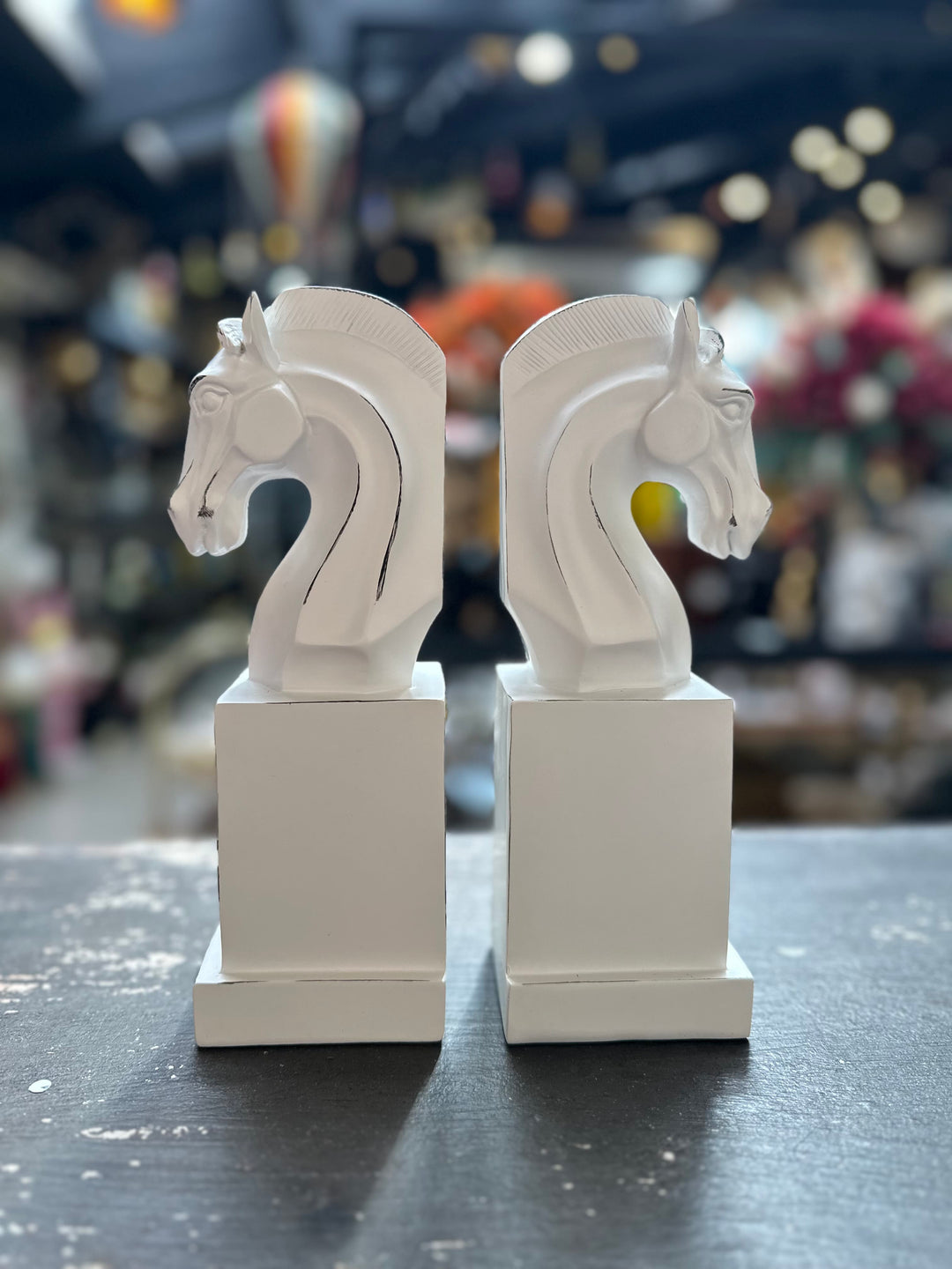 Sujetalibros Caballo Blanco CASONA DECO decoracion