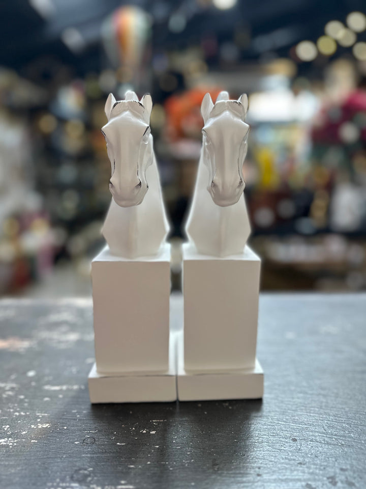 Sujetalibros Caballo Blanco CASONA DECO decoracion