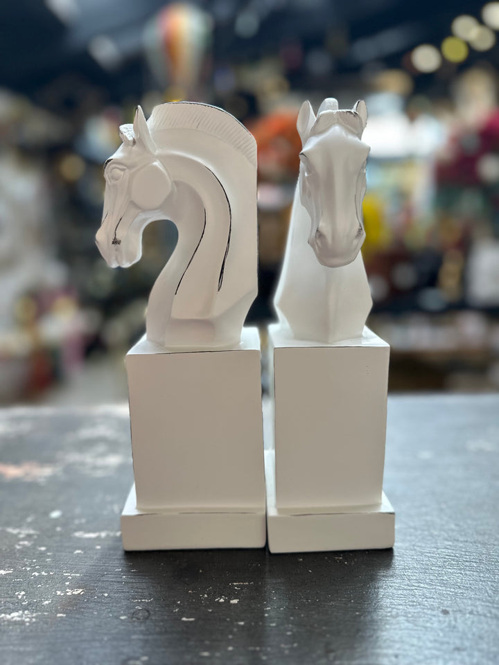 Sujetalibros Caballo Blanco CASONA DECO decoracion