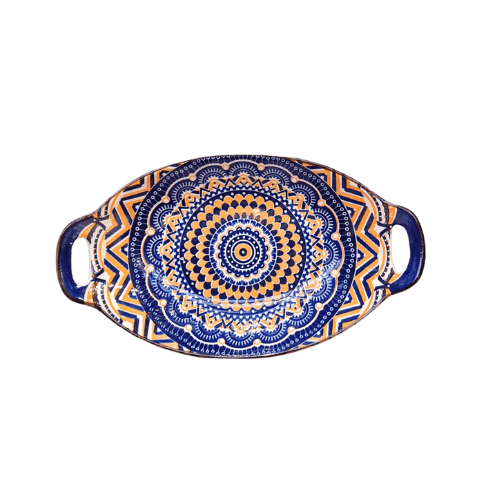 Ensaladera Larga Naranja Azul CASONA DECO