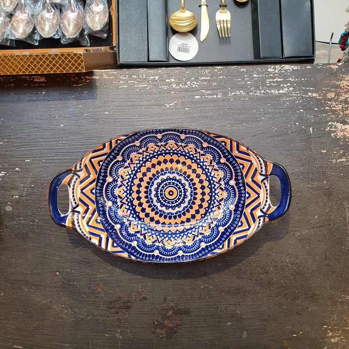 Ensaladera Larga Naranja Azul CASONA DECO