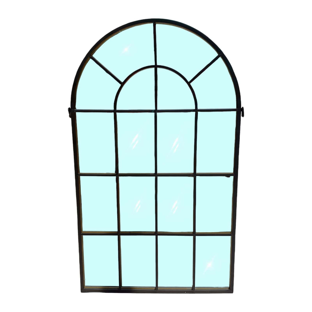 Espejo forma ventana negro CASONA DECO espejos