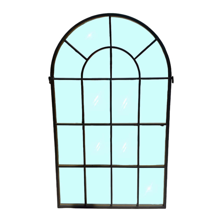 Espejo forma ventana negro CASONA DECO espejos