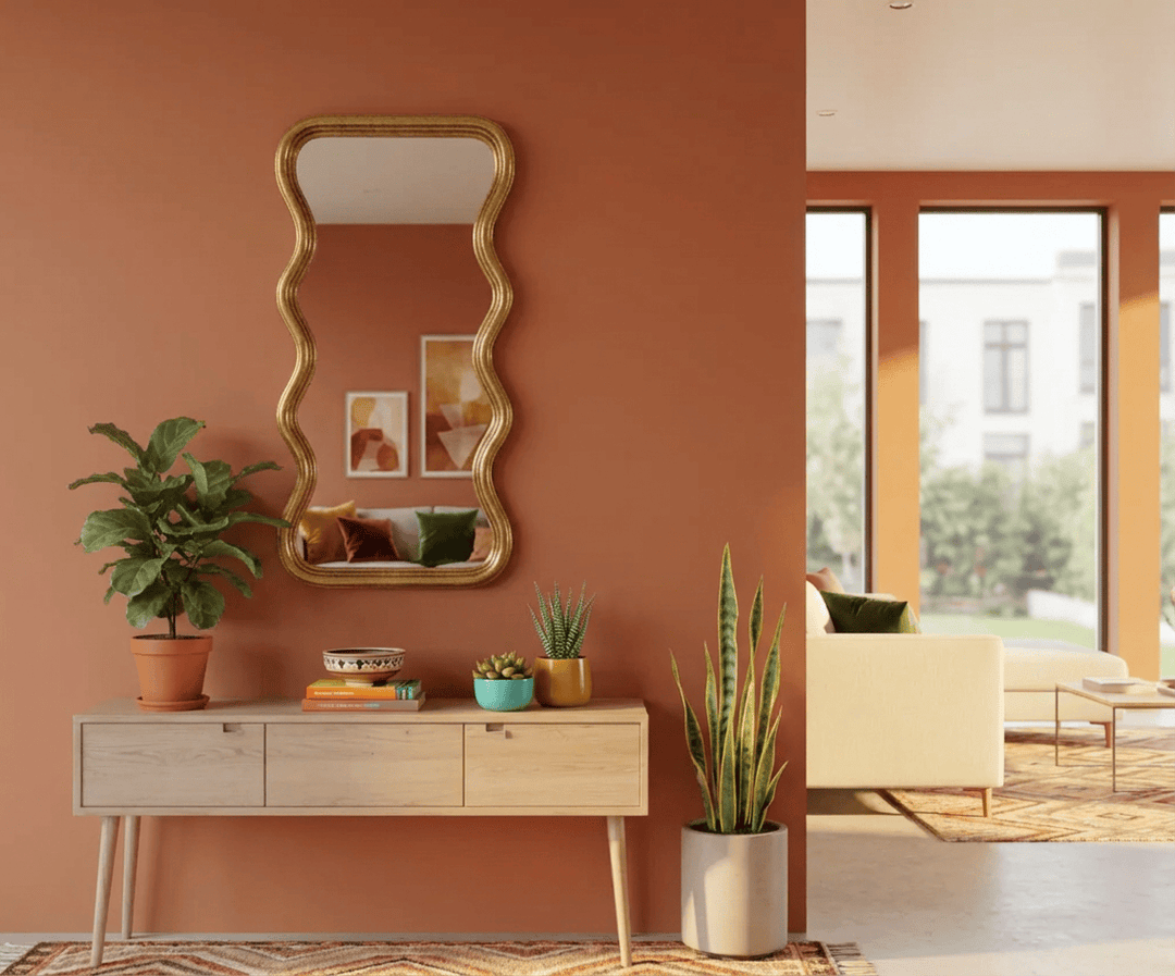 Espejo ondulado Dorado CASONA DECO espejos